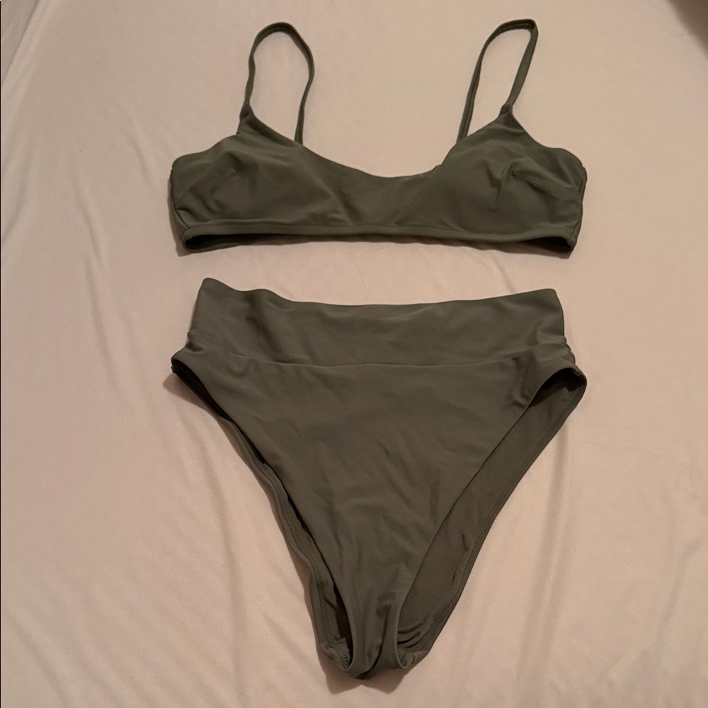 Aerie Sage Green Bikini Set